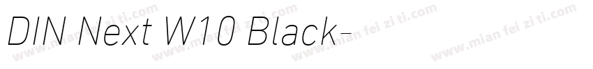DIN Next W10 Black字体转换